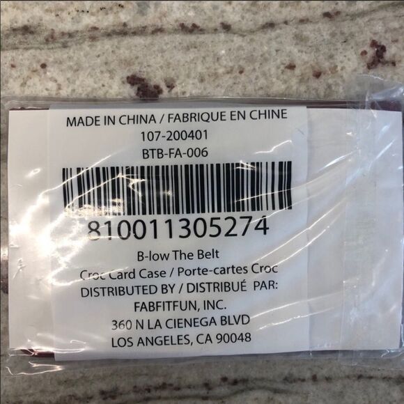 B-Low the Belt Card Holder Red - Picture 4 of 4